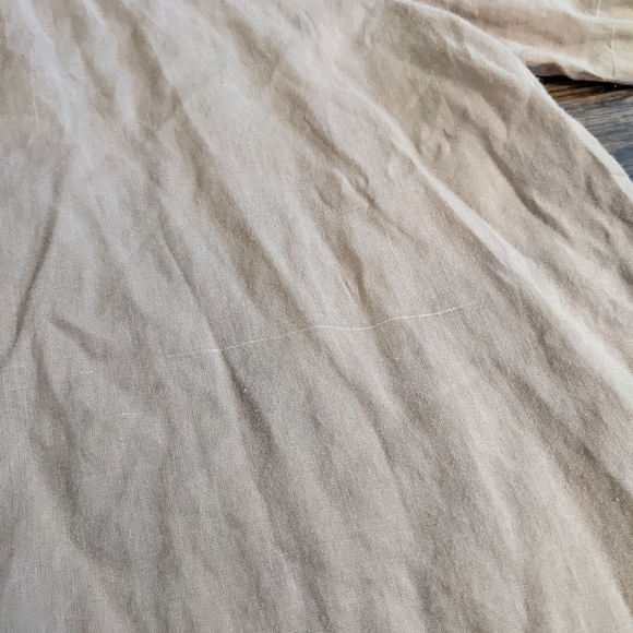 Tan Linen Top Size 16W - Picture 10 of 10